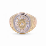 14k Tri Color Gold Fashion Ring - Miral Jewelry