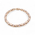 14K Two Tone White/Yellow Gold Italian Link Bracelet - Miral Jewelry