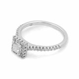 14K White Gold Bridal Woman Ring with Diamonds - Miral Jewelry