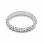 14K White Gold Bridal Woman Ring with Diamonds - Miral Jewelry