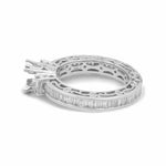 14K White Gold Bridal Woman's Ring with Diamonds - Miral Jewelry