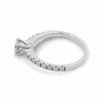 14K White Gold Bridal Woman's Ring with Diamonds - Miral Jewelry