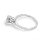 14K White Gold Bridal Woman's Ring with Diamonds - Miral Jewelry