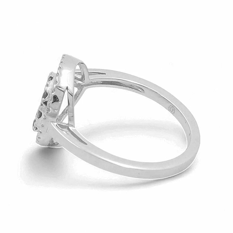 14K White Gold Fashion Diamond Woman Ring - Miral Jewelry