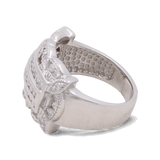 14K White Gold Fashion Diamond Woman Ring - Miral Jewelry
