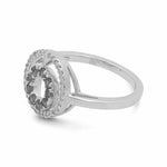 14K White Gold Fashion Diamond Woman Ring - Miral Jewelry
