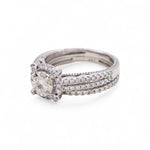 14K White Gold Round Diamond Bridal with 1.05Tw Round Diamonds - Miral Jewelry