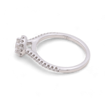 14K White Gold Round Diamond Engagement Ring - Miral Jewelry