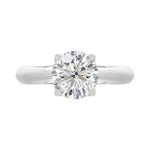 14K White Gold Solitaire Rings with 2.00Tw of Lab Grown Diamond - Miral Jewelry