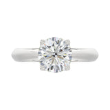 14K White Gold Solitaire Rings with 2.00Tw of Lab Grown Diamond - Miral Jewelry