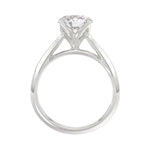 14K White Gold Solitaire Rings with 2.00Tw of Lab Grown Diamond - Miral Jewelry