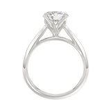 14K White Gold Solitaire Rings with 2.00Tw of Lab Grown Diamond - Miral Jewelry
