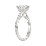 14K White Gold Solitaire Rings with 2.50Tw of Lab Grown Diamond - Miral Jewelry