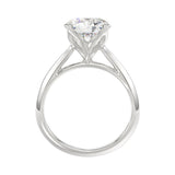 14K White Gold Solitaire Rings with 3.00Tw of Lab Grown Diamond - Miral Jewelry