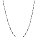 14K White Gold Tennis Necklace – 5.25 ct tw, 16" - Miral Jewelry