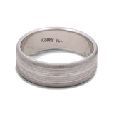 14K White Gold Wedding Men Ring - Miral Jewelry