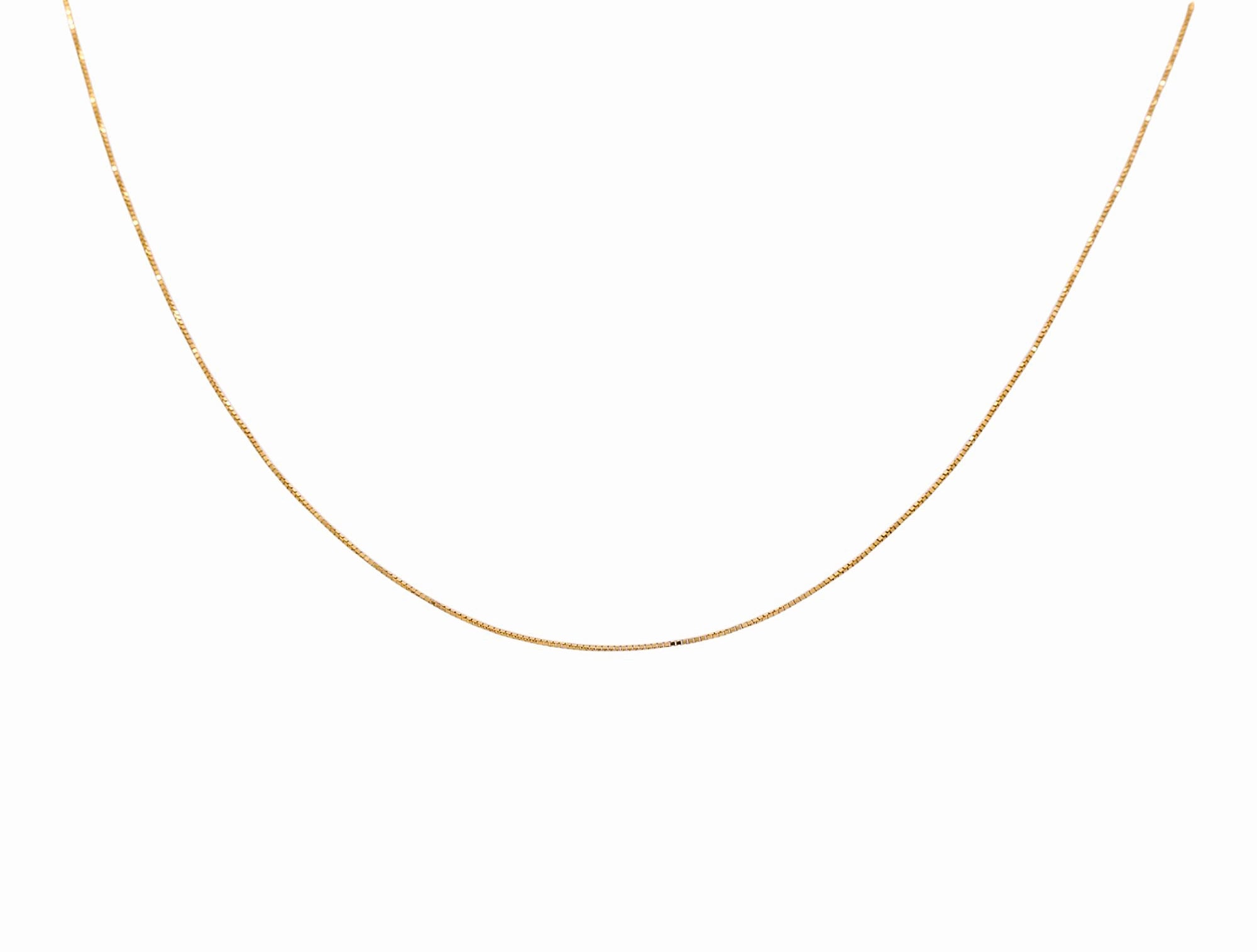 14K Women's Yellow Box Chain - Miral Jewelry