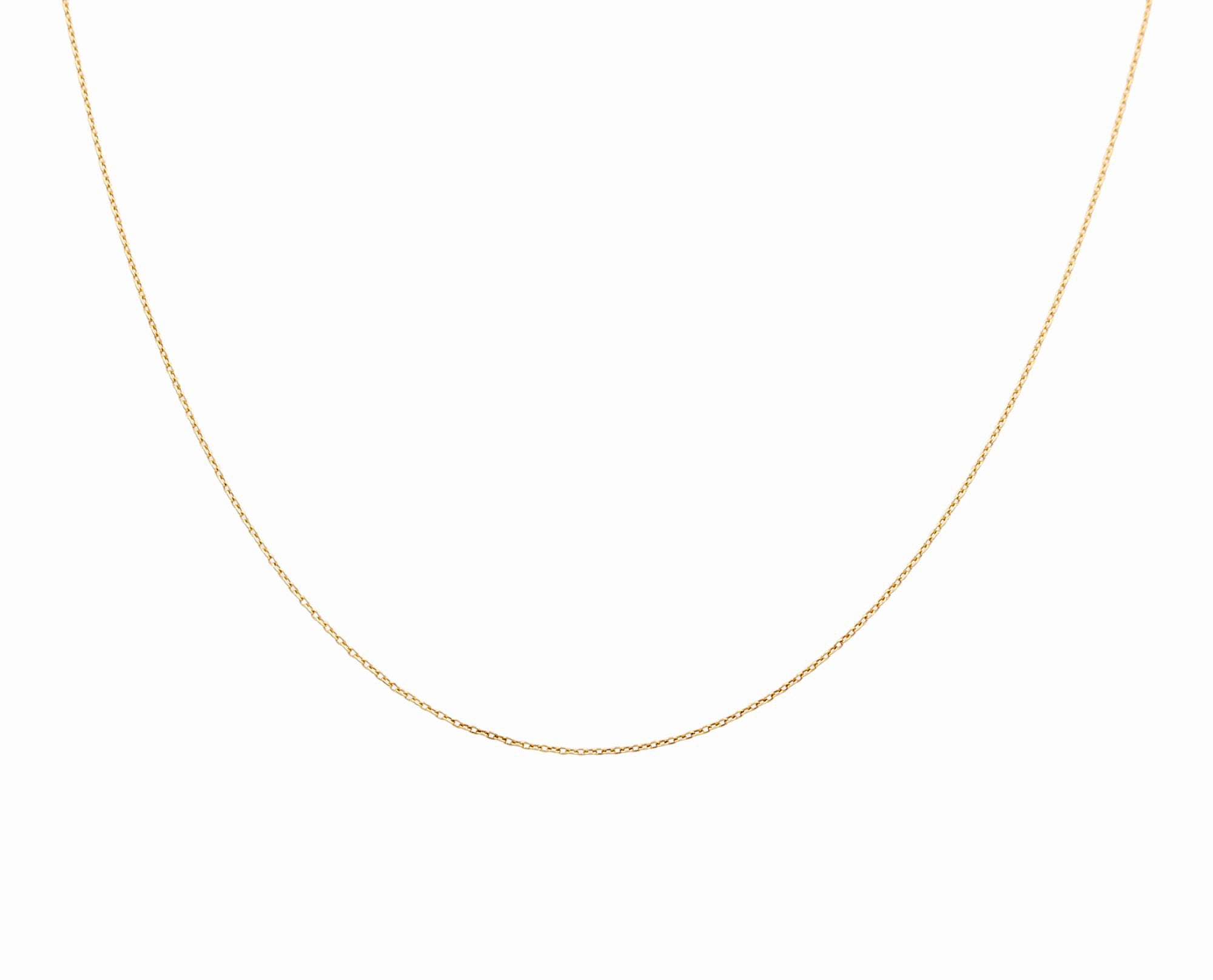 14K Women's Yellow Cable Link Chain - Miral Jewelry