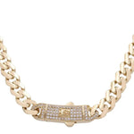 14K Women's Yellow Gold Monaco Chain 16" - Miral Jewelry
