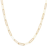 14K Women's Yellow Gold Paper Clip Chain - Miral Jewelry
