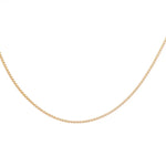 14k Women's Yellow Gold Round Box Chain - Miral Jewelry