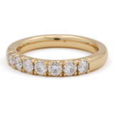 14K Yellow Band Fashion Ring with 0.50Tw Round Diamonds - Miral Jewelry