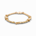 14k Yellow Byzantine with Hearts Bracelet - Miral Jewelry