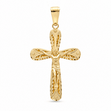 14K Yellow Crucifix Pendant - Miral Jewelry