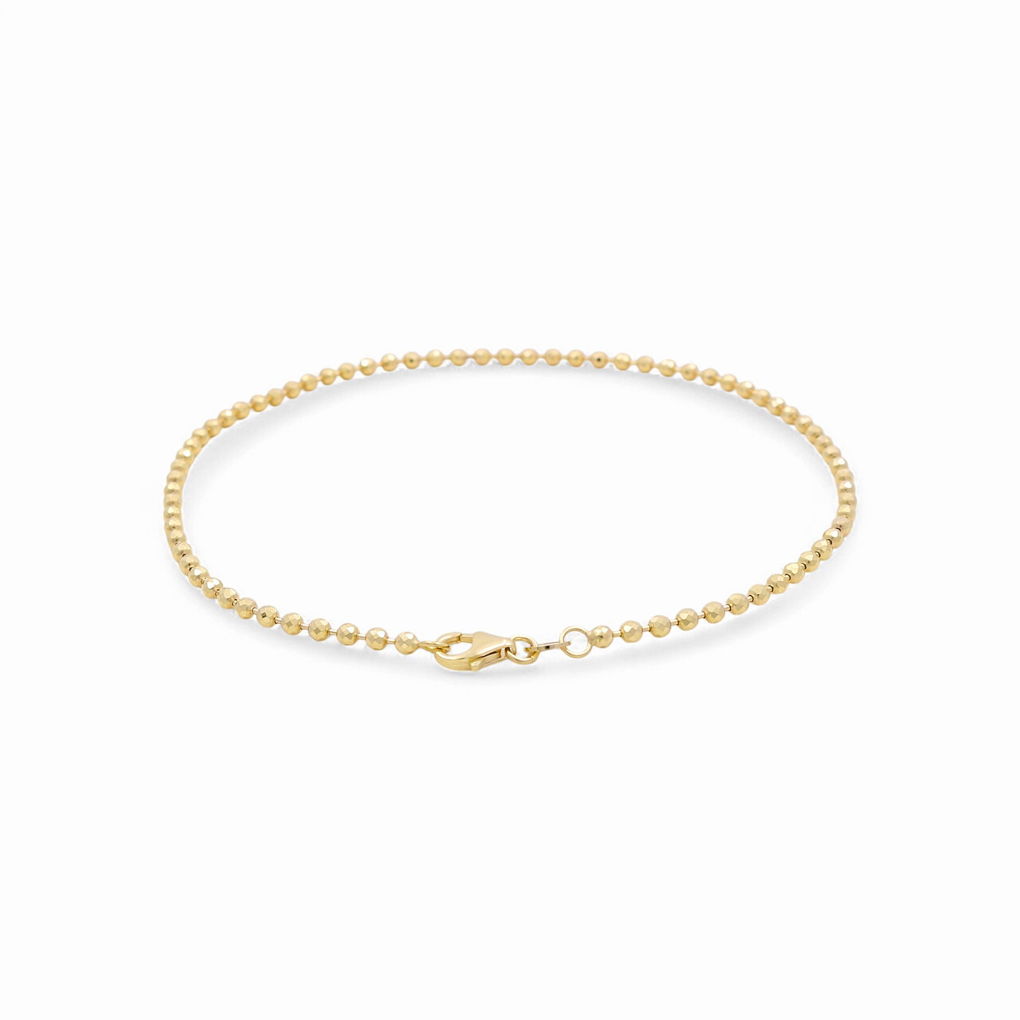 14K Yellow Gold Ankle Bracelet - Miral Jewelry