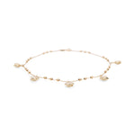 14K Yellow Gold Ankle Bracelet - Miral Jewelry