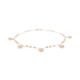 14K Yellow Gold Ankle Bracelet - Miral Jewelry