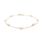 14K Yellow Gold Ankle Bracelet - Miral Jewelry