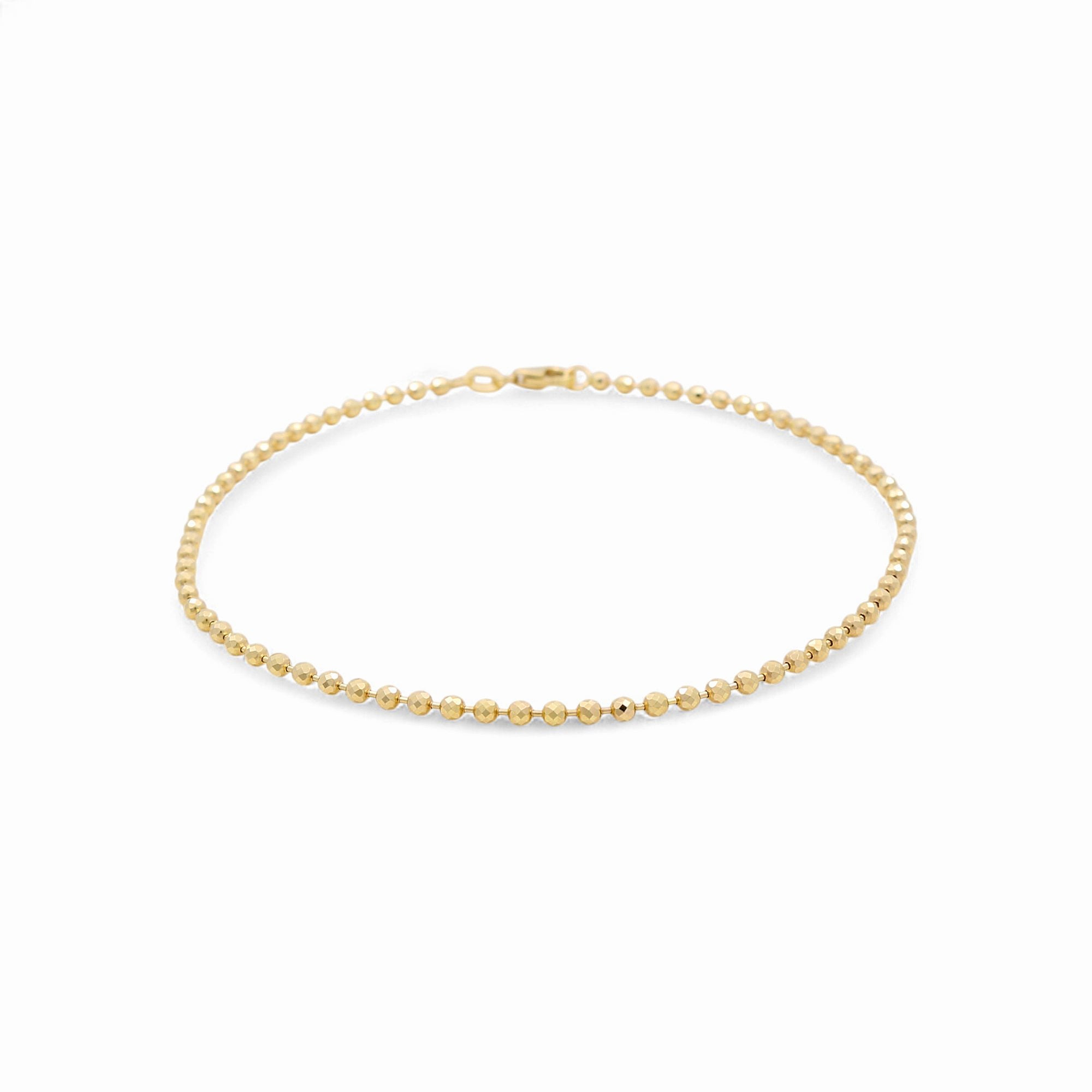 14K Yellow Gold Ankle Bracelet - Miral Jewelry