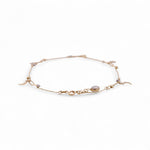 14K Yellow Gold Ankle with Charms Bracelet - Miral Jewelry