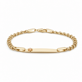 14K Yellow Gold Baby Id Bracelet - Miral Jewelry