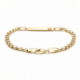 14K Yellow Gold Baby Id Bracelet - Miral Jewelry