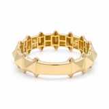 14K Yellow Gold Band Fashion Women's Ring - Miral Jewelry