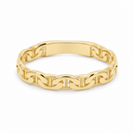 14K Yellow Gold Mariner Link Band Ring