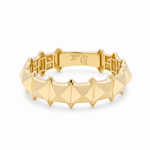 14K Yellow Gold Band Fashion Women's Ring - Miral Jewelry
