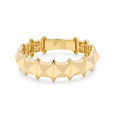 14K Yellow Gold Band Fashion Women's Ring - Miral Jewelry