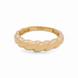 14K Yellow Gold Band Fashion Women's Ring - Miral Jewelry