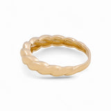 14K Yellow Gold Band Fashion Women's Ring - Miral Jewelry