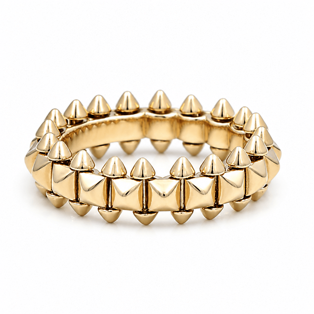 14K Yellow Gold Band Fashion Women's Ring - Miral Jewelry