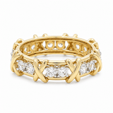 14K Yellow Gold Band Fashion Women's Ring - Miral Jewelry