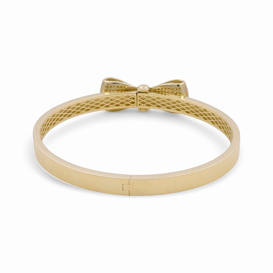 14K Yellow Gold Bangle Bracelet - Miral Jewelry