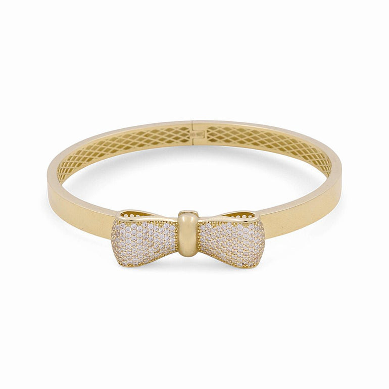 14K Yellow Gold Bangle Bracelet - Miral Jewelry