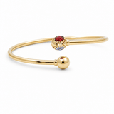 14K Yellow Gold Bangle Bracelet - Miral Jewelry