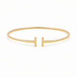 14K Yellow Gold Bangle Bracelet Women's - Miral Jewelry