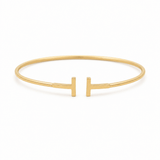 14K Yellow Gold Bangle Bracelet Women's - Miral Jewelry
