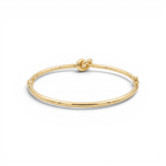 14K Yellow Gold Bangle Bracelet Women's - Miral Jewelry